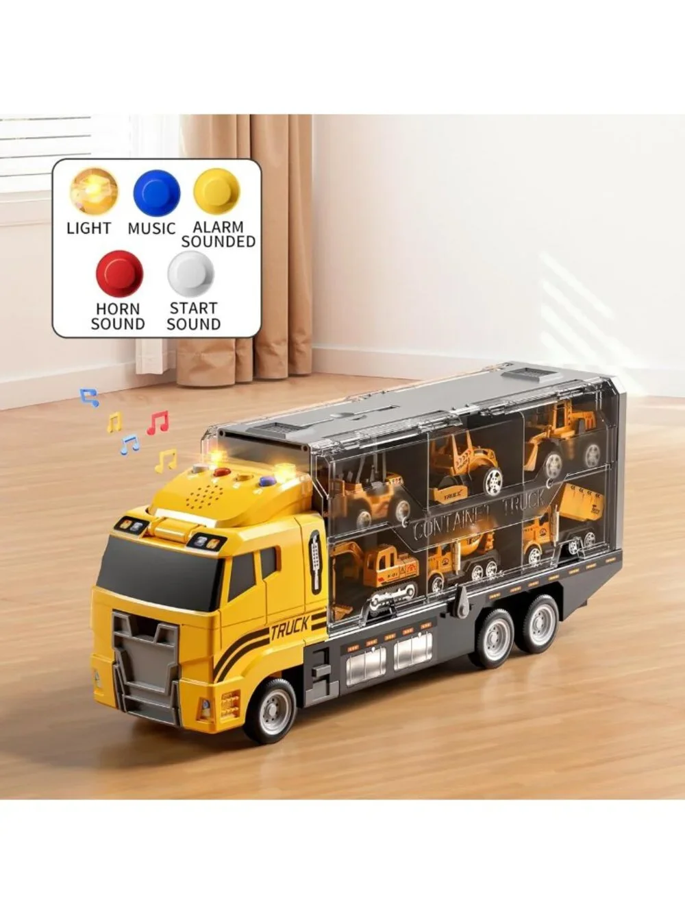 Construction Truck Toy Set for Toddlers with Play Mat & Die-Cast Cars - Perfect
